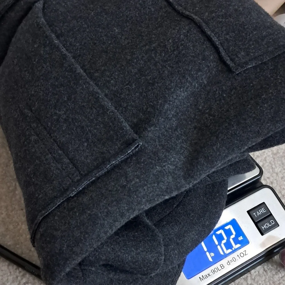 Banana Republic Dark Gray Button-Down Casual Shirt Jacket - Picture 9 of 11